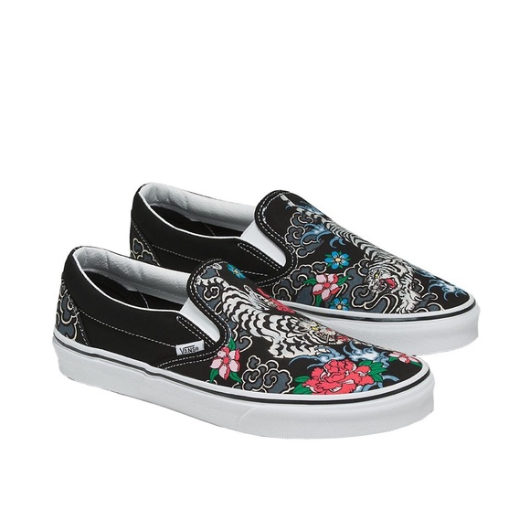 Vans Tiger Floral Slip-Ons NEW (W8) (M6.5) Flawless in box FREE SHIPPING - Picture 2 of 5